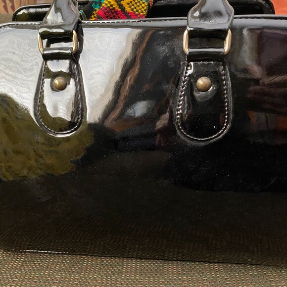 Brand new Artesanal Hecho en Mexico leather & patent leather Colorful purse. - Picture 7 of 10